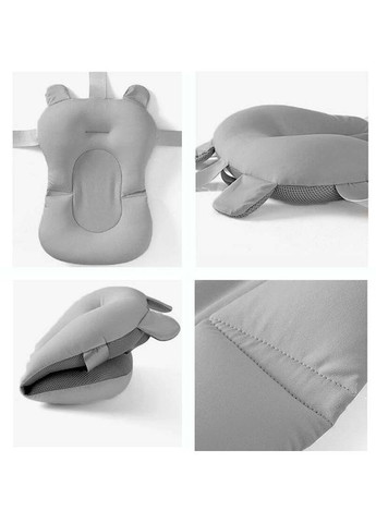 Матрас коврик в ванную Bestbaby 330 Gray для ребенка с креплениями 10 шт. Baby Best (362027266)