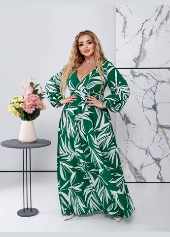 Зеленое женское платье свободного кроя цвет зеленый р.50/52 452265 New Trend