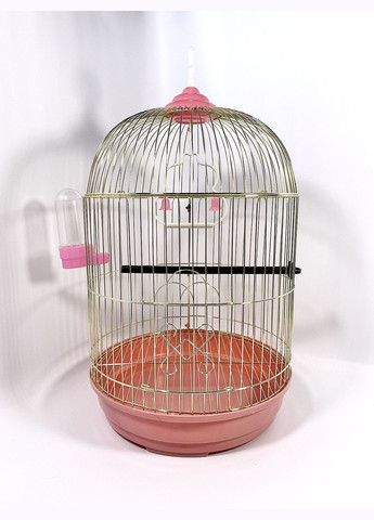 003 клетка для птиц (33х51см), розовая ZooMax (299899786)