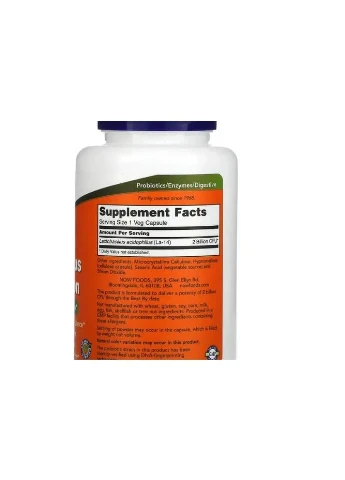 Пробіотики (Acidophilus Two Billion) 2 млрд КУО 100 капсул Now Foods (361349301)