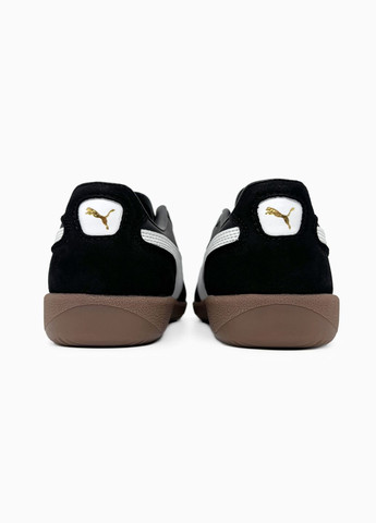 Кросівки жіночі і чоловічі Puma Palermo Leather Black White Gum | Пума Палермо чорні No Brand чорні демісезони (339604466)