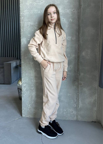 Молочный демисезонный крутые термо костюмы для самых маленьких и стильных брючный Tik-Tak