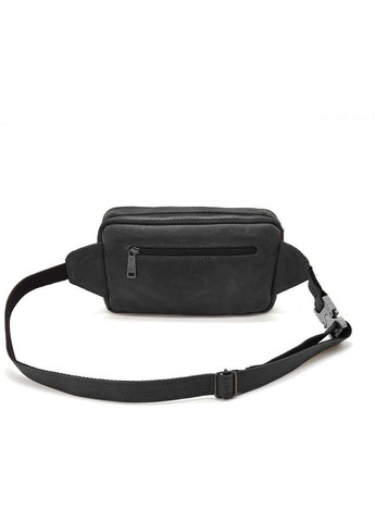 Мужская кожаная сумка на пояс через плечо для телефона и для документов маленькая Черный 38731 TARWA (353302685)