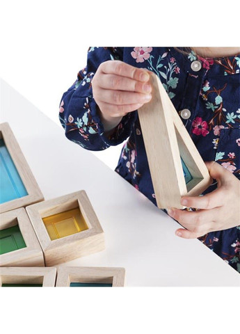 Кубики Block Play Большая радуга, 14 см, 30 шт. (G3016) Guidecraft (331173893)