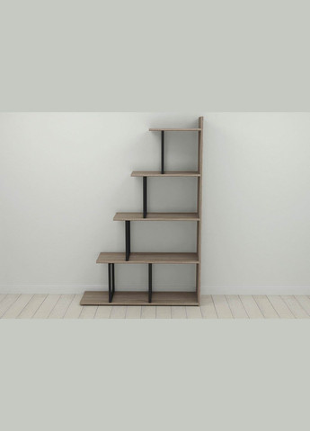 Етажерка Стелла 1600x1020x300 Чорний метал ДСП (FRD-103466) Ferrum-decor (353500103)