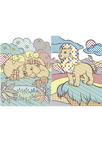 Великі водні розмальовки "Хижаки" (укр) Crystal Book (F00025630) No Brand (362427752)