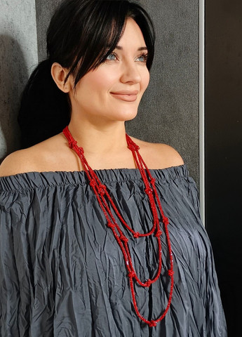 Колье di classe Nodo Rosso багатоярусне з вузлами (374018508)