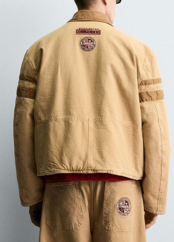 Темно-бежева демісезонна куртка Zara