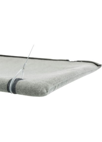 Лежак для кошек для окна с креплениями велюр серый, 50 х 30 см Trixie (332812144)