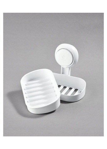 Настінна мильниця на присосці 14х11,5х10 см білий Livarno home (352530851)