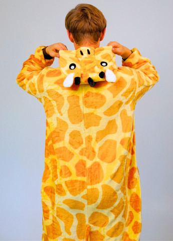 Кігурумі піжама Жираф чоловіча комбінезон жовтий плюшеве Lalapka (362490113)