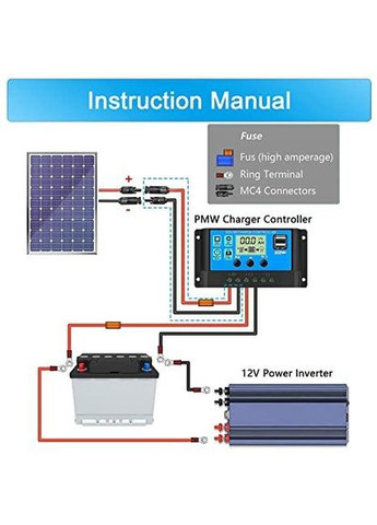 Подовжувальний кабель Solartronics 6 мм² (2 чорні 1м, 2 червоні 1м + набір конекторв 10 шт) No Brand (300657812)