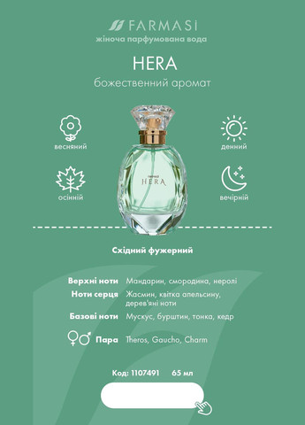 Жіноча парфумована вода Hera 65 мл Farmasi (292564245)