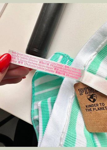 Трусики-стрінги жіночі з мікрофібри PINK зелені, Трусики-стринги Victoria's Secret (300584421)