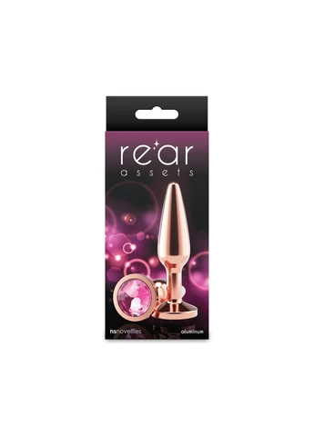 Анальная пробка Rear Assets - Tapered - Medium - Rose Gold - Pink Ns Novelties (398903826)