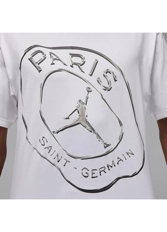 Біла футболка m j df practice tee psg white if3807-100 Air Jordan