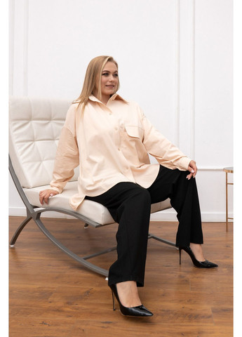 Кремовая праздничный, классическая рубашка RiMari