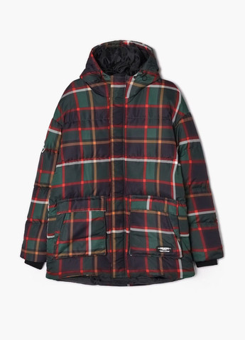 Зелена куртка зима,зелений в візерунки, Cropp