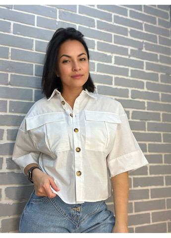 Белая рубашка MIX RAY