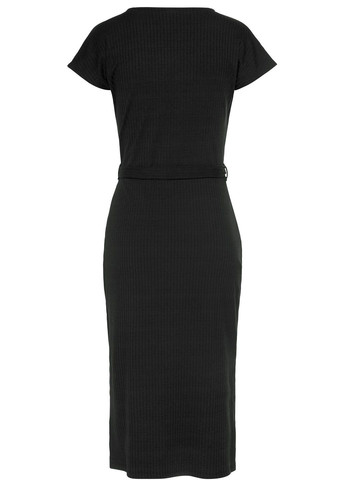 Черное повседневный платье Lascana однотонное