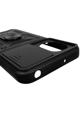 Чехол для POCO M5 бронированный с кольцом подставкой со шторкой на сяоми поко м5 чёрный rg1 Xiaomi (366020493)