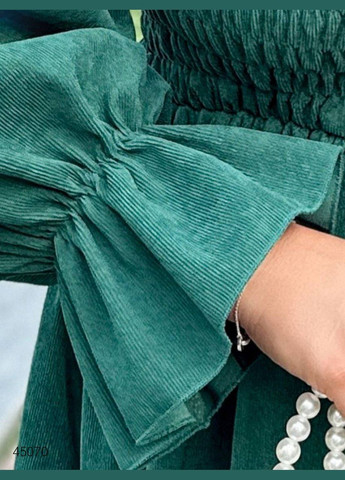 Зеленое повседневный платье миди с открытыми плечами с открытыми плечами Liton