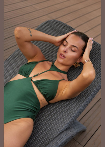 Вишневий літній купальник роздільний Nea Gaia SELENE