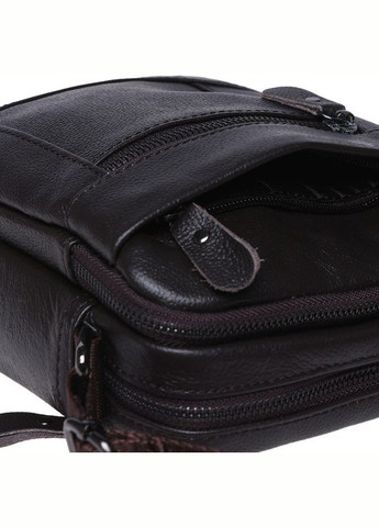 Сумка мужская через плечо кожаная K1223 Brown Borsa Leather (302008493)