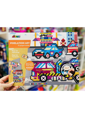 Набор для творчества картина по номерам, арт-пиксели "Транспорт" CH 191596 Avenir (315048503)