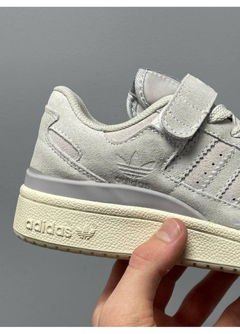 Серые демисезонные кроссовки мужские adidas forum 84 low grey premium адидас форум 84 No Brand