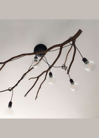 Люстра 5 ламп 20х9 см, черный, патроны E27 ERKA (301344275)