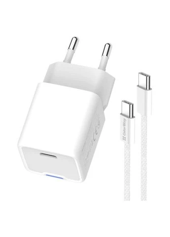 Зарядний пристрій GaN Mini 35W PD Port PPS USB-C white cable Type-C (CW-CHS056PDC-WT) Colorway (396883441)