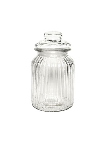 Банка ємність скляна з кришкою для зберігання сипучих продуктів 1150 мл S&T (325402300)