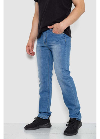 Синие демисезонные прямые джинсы Ager