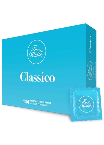 Щільнооблягаючі презервативи Classico 144 шт Love Match (291443803)