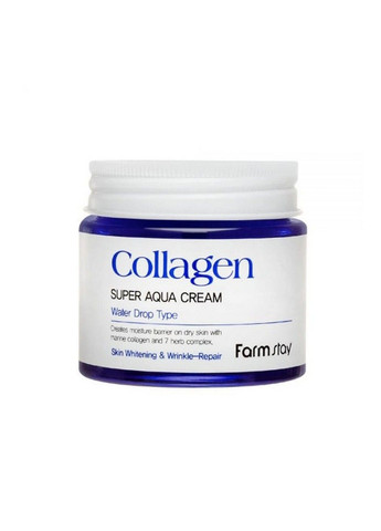 FarmStay Крем увлажняющий для лица с коллагеном Collagen Super Aqua Cream 80ml — Крем, Южная Корея (302899238)