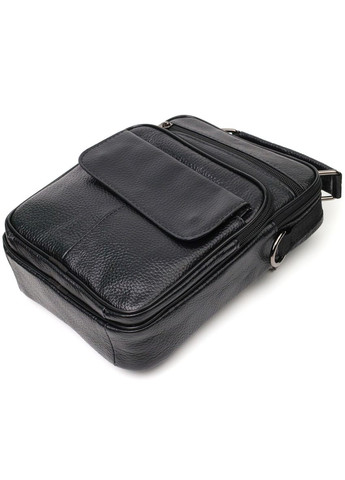 Кожаная сумка кросс боди мужская через плечо черная 21953 Vintage (329196647)