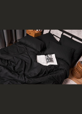 Комплект постельного белья Бязь Gold Люкс двуспальный 175х210 наволочки 4х50х70 (MS-820002983) Moon&Star Black (288044309)