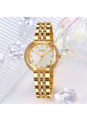 Годинники золотисті кварцові жіночі з нержавіючої сталі водонепроникні стрілочні для часу ProDobro (367264967)