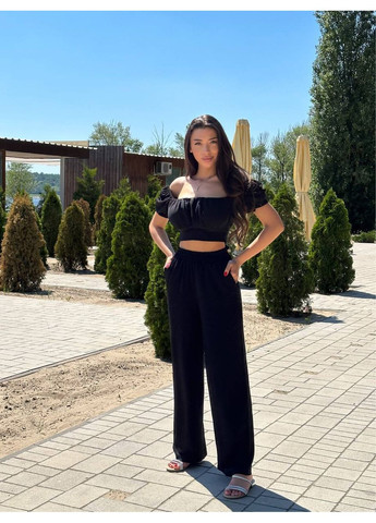 Летний женский костюм из креп жатки Україна (352267646)