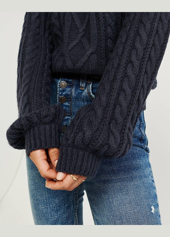 Темно-синій демісезонний светр жіночий - светр af6172w Abercrombie & Fitch