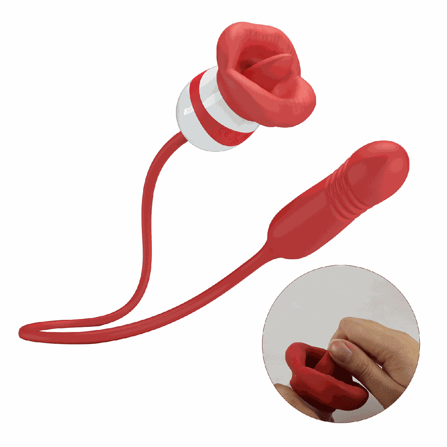 Вібростимулятор Ashlynn, 5 vibration functions 5 thrusting settings 5 licking settings Pretty Love (383099008)