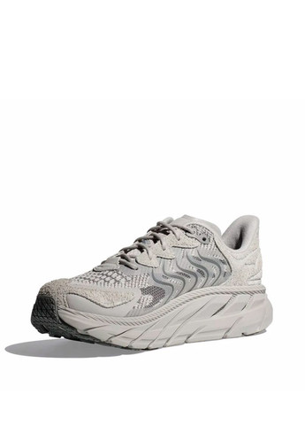 Серые демисезонные мужские кроссовки 1141550-stgl серый кожа HOKA