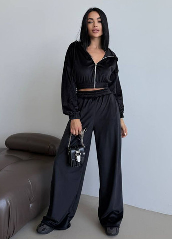 Спортивный костюм с укороченными худыми и брюками палаццо Tik-Tak (322036544)