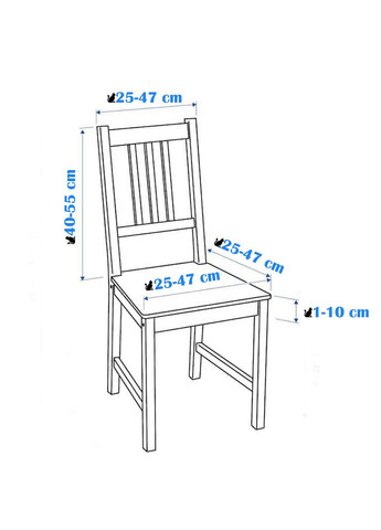 Чохол на стілець. KARE PREMIUM. Графіт (Універсальні чохли на стільці, Туреччина) No Brand (323152992)
