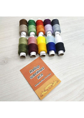 Набір ниток з голками 40/2 100% поліестеру 180 м Plus-plus (352749806)