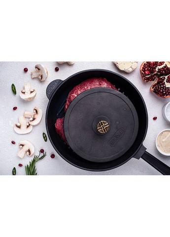 Сковорода-гриль Optima-Black 28 см Black (O2850G-P1) Brizoll (314765845)