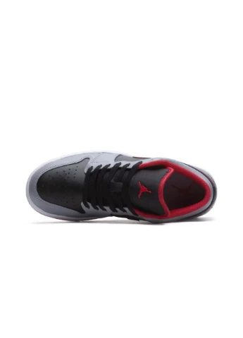 Цветные всесезонные кроссовки air jordan 1 low zapatillas grey/black 553558-060 Nike