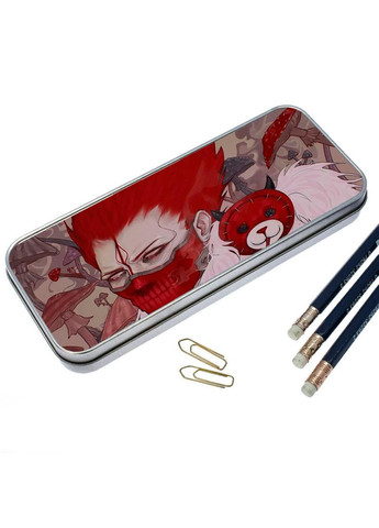 Органайзер для канцелярського приладдя металевий, кейс для дрібниць Аніме Дорохедоро #005 7*18 см Silver No Brand (309159167)