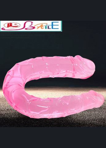 Двосторонній фалоімітатор рожевий "Double Dong" LyBaile (316630989)